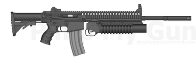 AR-20 with grenade launcher