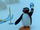 Pingu Goes Cross Country Skiing