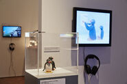 Original Pingu models displayed at the "Plot in Plastilin" exhibition.