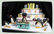 The Pingu cake that appeared in the SUMITOMO commercial.