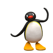 Pingu is doing the pose!