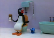 Pingu's Father on the toilet