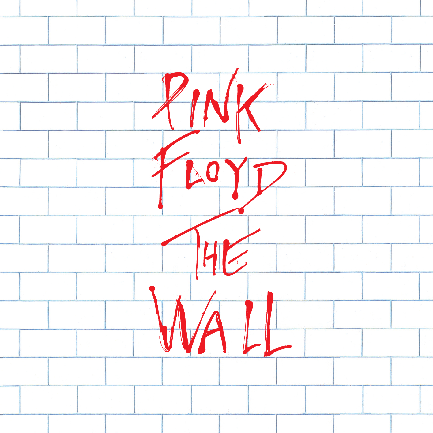what is tbe difference between pink floyd the wall album cover with words and no words