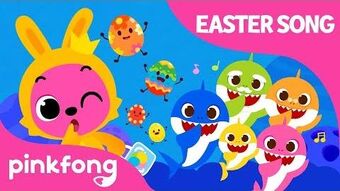 baby shark easter egg hunting