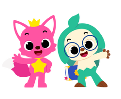 Pinkfong and Hogi holding book 2d.png
