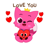 LINE Baby Pinkfong love