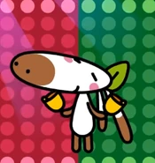 Ally holding jingle bells.