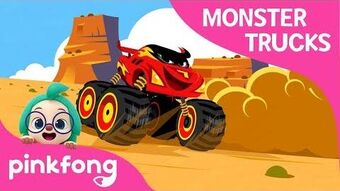 Five Monster Trucks Song, Cars for Kids, Car Cartoon, Kids Songs