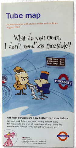 London Underground 2002 Tube Map - The Inspector and Sgt