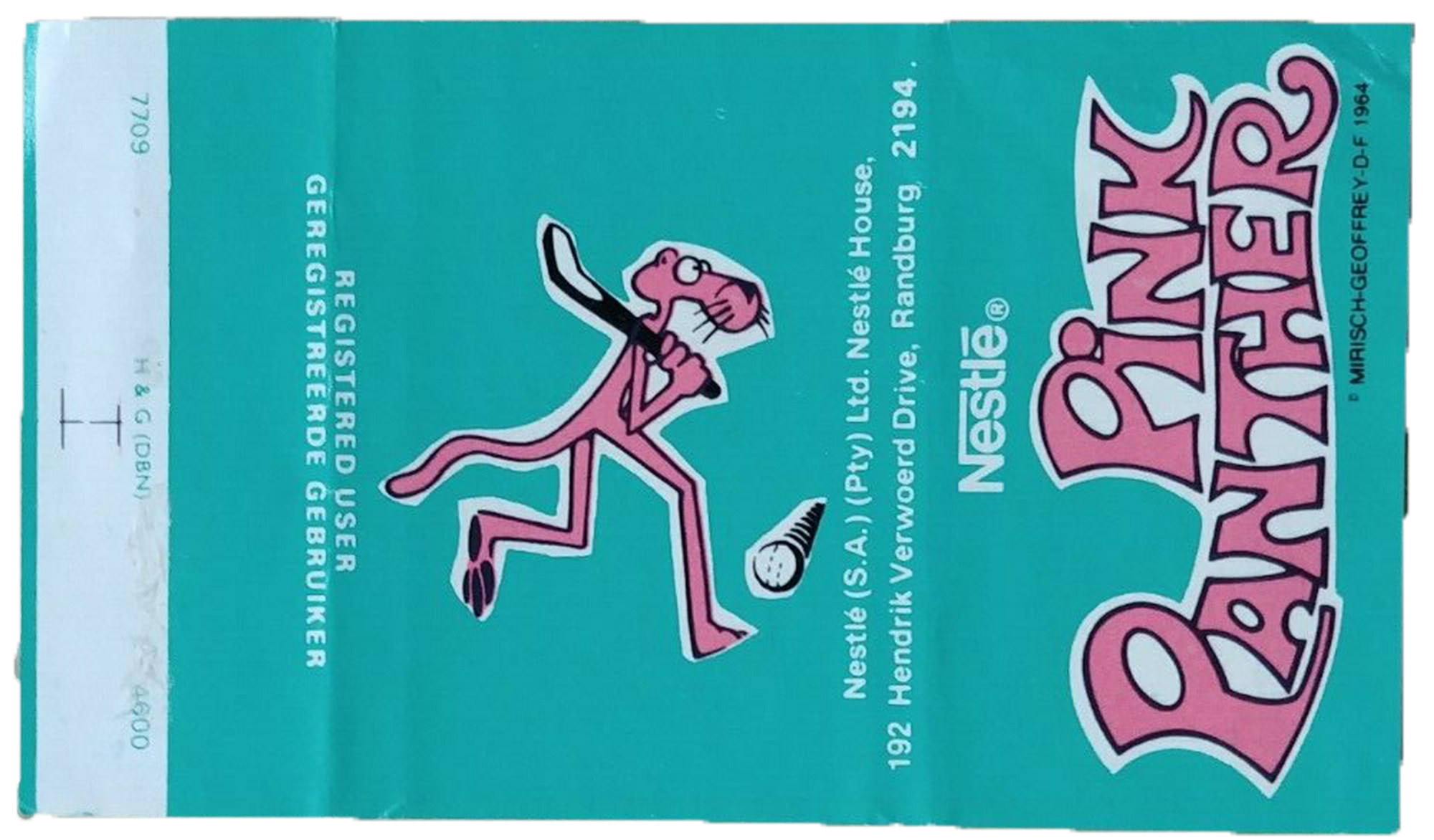 Nestle Candy Bar Wrapper Pink Panther The Pink Panther Wiki Fandom