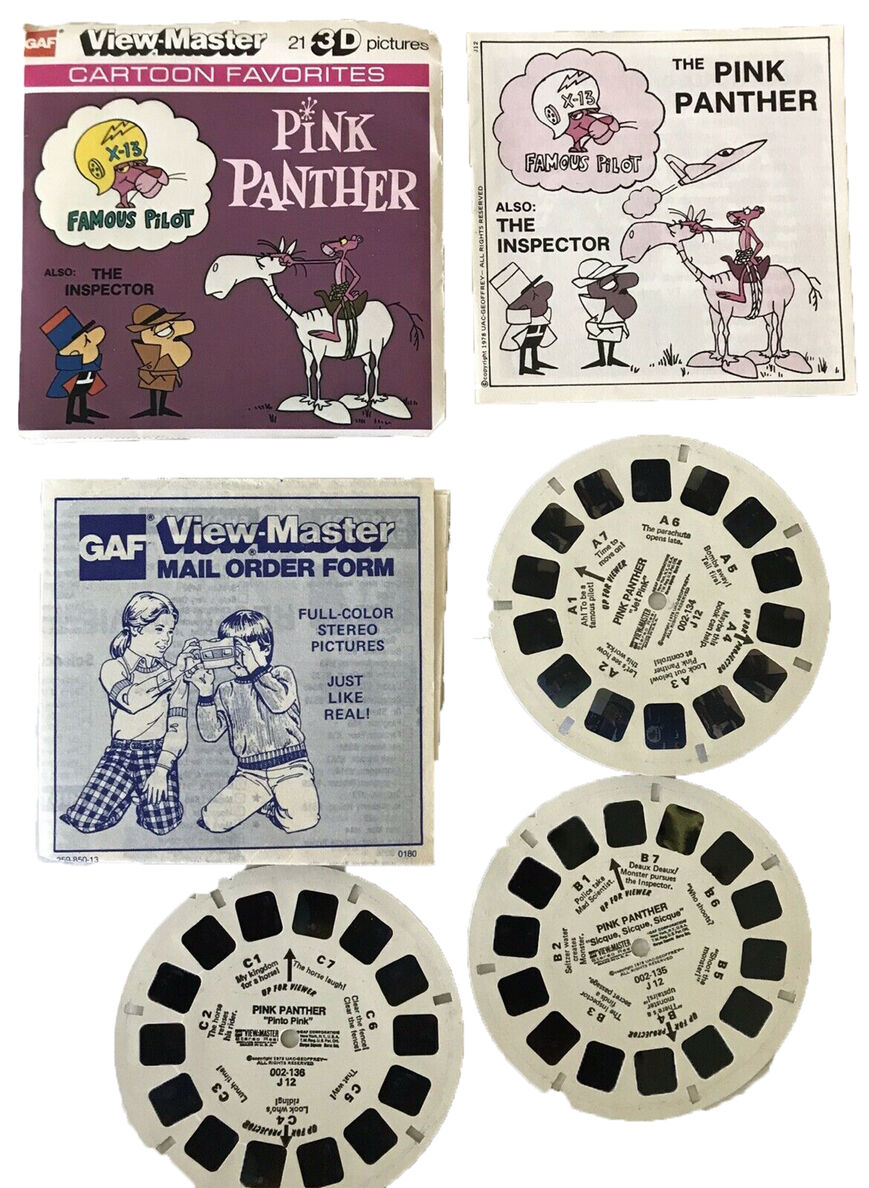 View Master Pink Panther 3 reels Only J12 - GE1