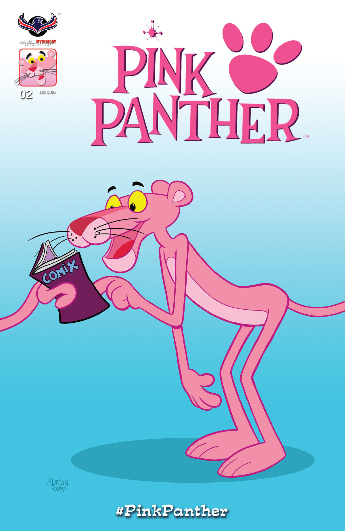 Розовая пантера с трубкой