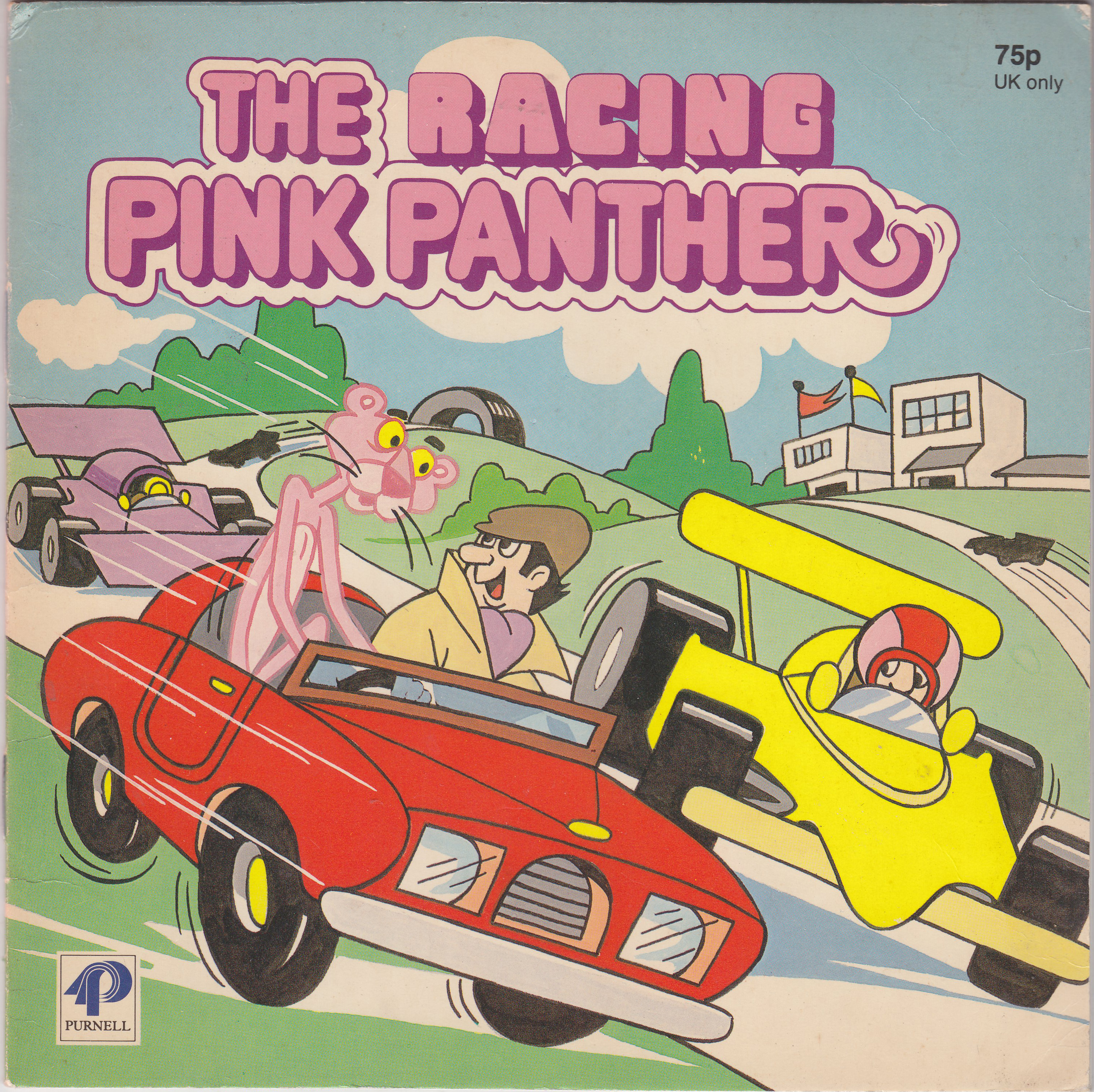 1960s Pink Panther cartoon with drag racing