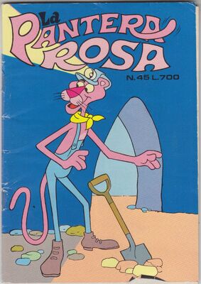 Editrice Mensile - La Pantera Rosa 45 - Italian Pink Panther Comic Cover