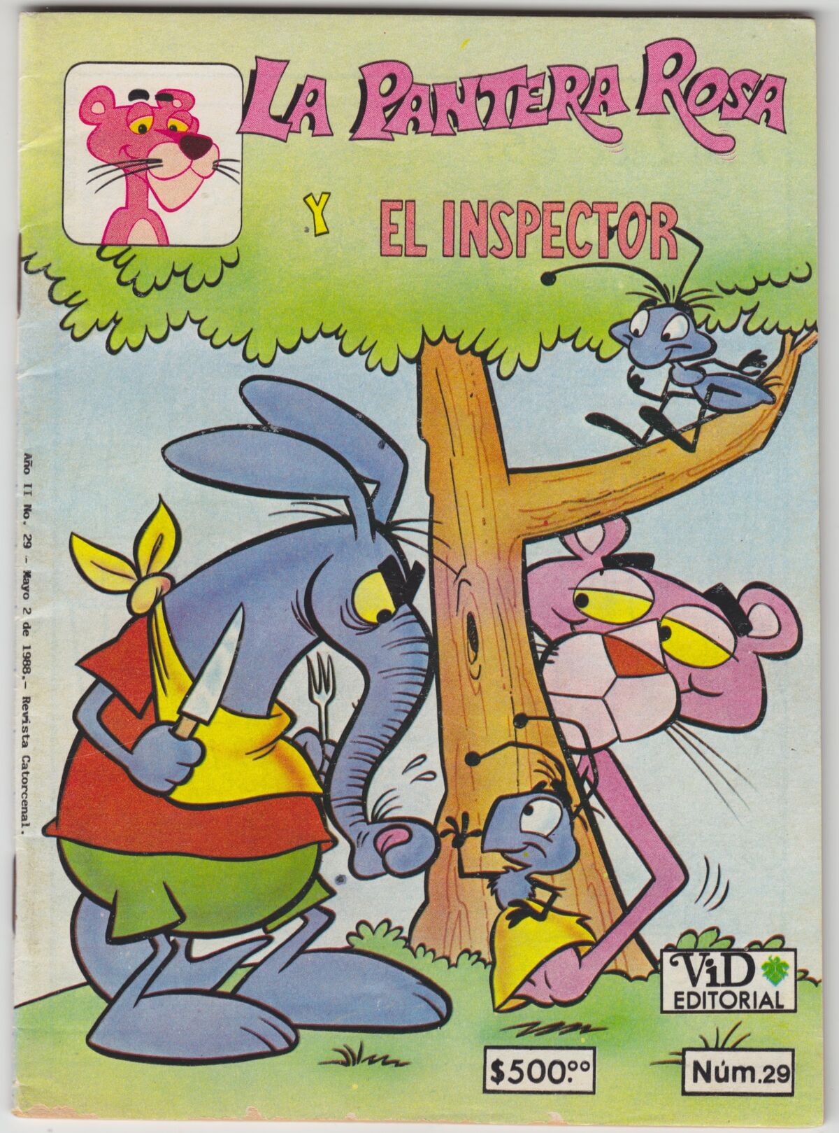LA PANTERA ROSA #9 VID MEXICAN COMIC MADE IN MEXICO THE PINK PANTHER