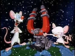 A Pinky and the Brain Christmas opening