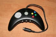 A very rare ADB version of a black AppleJack controller.