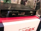 Back of a Pippin Atmark-EX with half-size PCI slot and SCSI port.