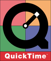 Old logo for QuickTime v.2 and 3, in use at the time of the launch of the Pippin platform.