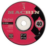 Disc of Mac Bin CD-ROM 40A, from MacUser (JP) in March 1997.