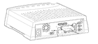 Diagram of the back of a Pippin Atmark-PD, with an external SCSI port.