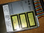 Closeup of MO drive mechanism and labels.