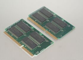 Pippin ROM versions 1.3 (from a , top) and 1