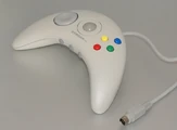 A rare ADB version of an Atmark-branded AppleJack controller.