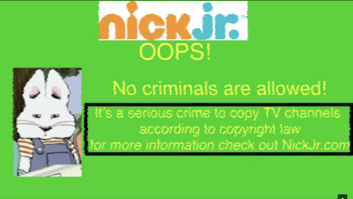 Nick Jr. AntiPiracy Screen 20092012 Anti Piracy Screen Wiki Fandom