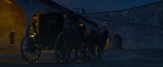 A carriage arrives to the .