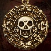 een stukje goud uit de schat van Cortés