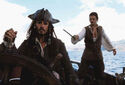 Captain Jack Sparrow and Will on the HMS Interceptor