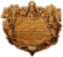 John Horny's artwork for 1997 rededication of the Pirates of the Caribbean attraction, celebrating all of the Imagineers who worked on it.