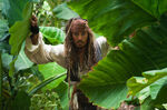 Captain Jack Sparrow (Johnny Depp) gets ever-closer to the fabled Fountain of Youth in an island jungle.