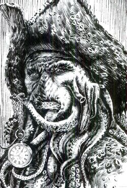 Davy Jones Ink Drawing  Imgur  Book artwork Graffiti characters Davy  jones
