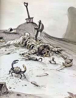 StabbedSkeletonandCrabConceptArt