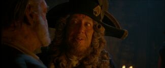 Barbossa interrogating .