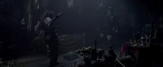 Jack and Barbossa aboard the .