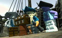 Maccus, Davy Jones and Crash as they appear in TT Games' "LEGO Pirates of the Caribbean: The Video Game"