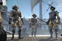 Soldiers of the Spanish Royal Navy on the deck of the Nemesis.