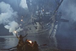 The Black Pearl attacks.