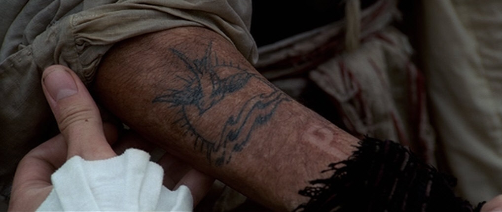 In Pirates of the Carribean At Worlds End 2007 Jack Sparrow is shown  to have text from the 1927 poem Desiderata tattooed on his back Although  debunked in the 1970s a widely