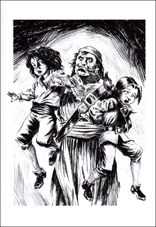 Jean and Tumen captured by a pirate.