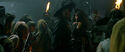 Jack and Barbossa conversing in the caves.