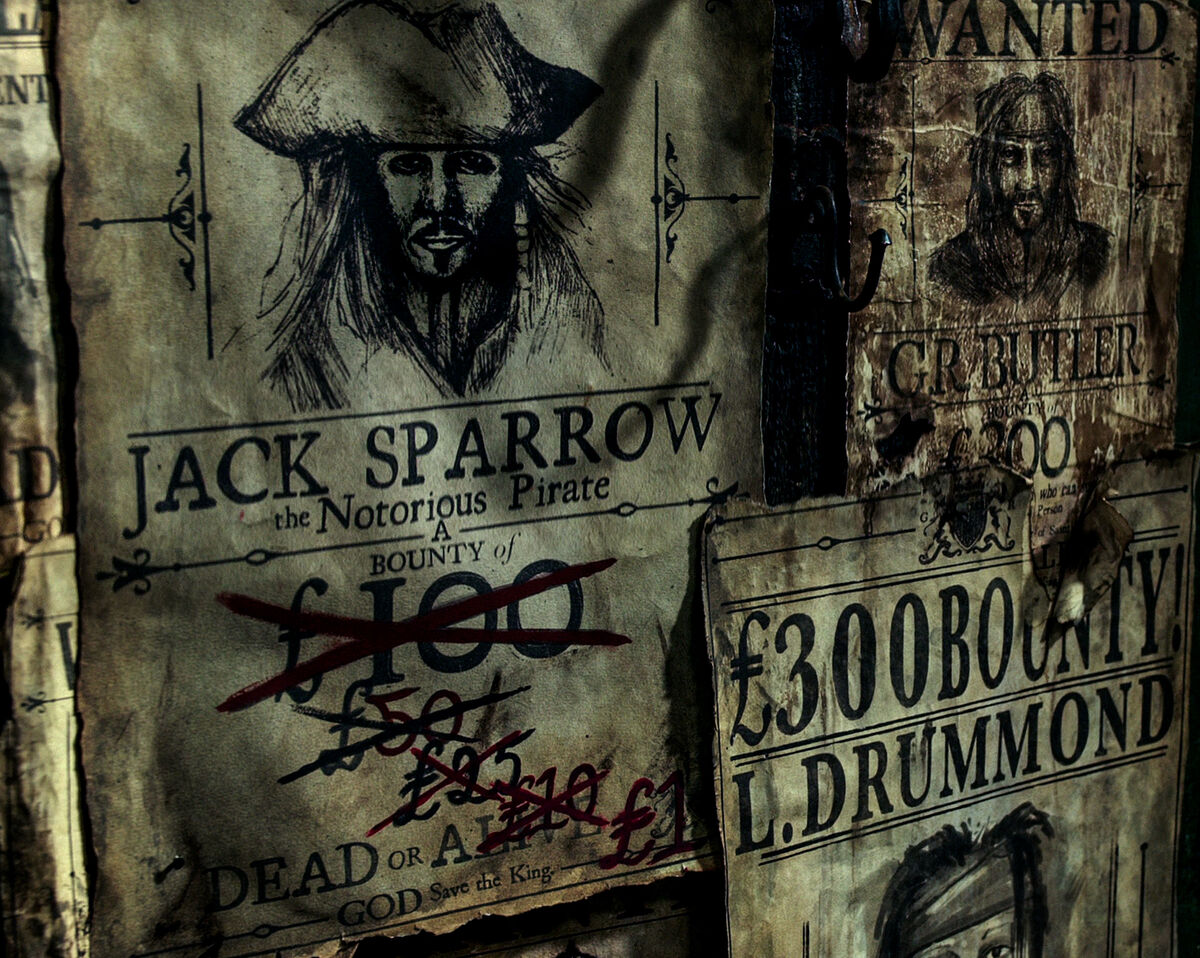Wanted poster Pirates of the Caribbean Wiki Fandom