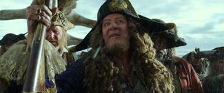 Barbossa finds Jack Sparrow.