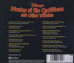 Disney's Pirates of the Caribbean and Other Villains Back Cover