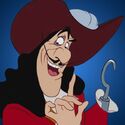 Captain Hook in Peter Pan.