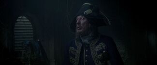 Barbossa confronts  in the .