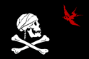 Jack Sparrow's personal flag, based on a flag of Henry Every.